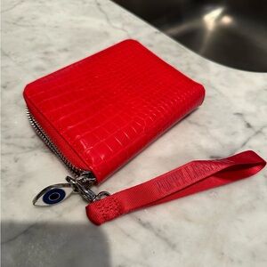 Poppy Lissiman RARE Red Croc Wallet